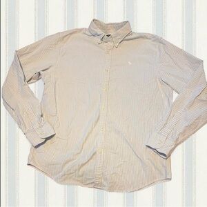 Men’s Abercrombie Blue Pinstriped Button Down Size XL